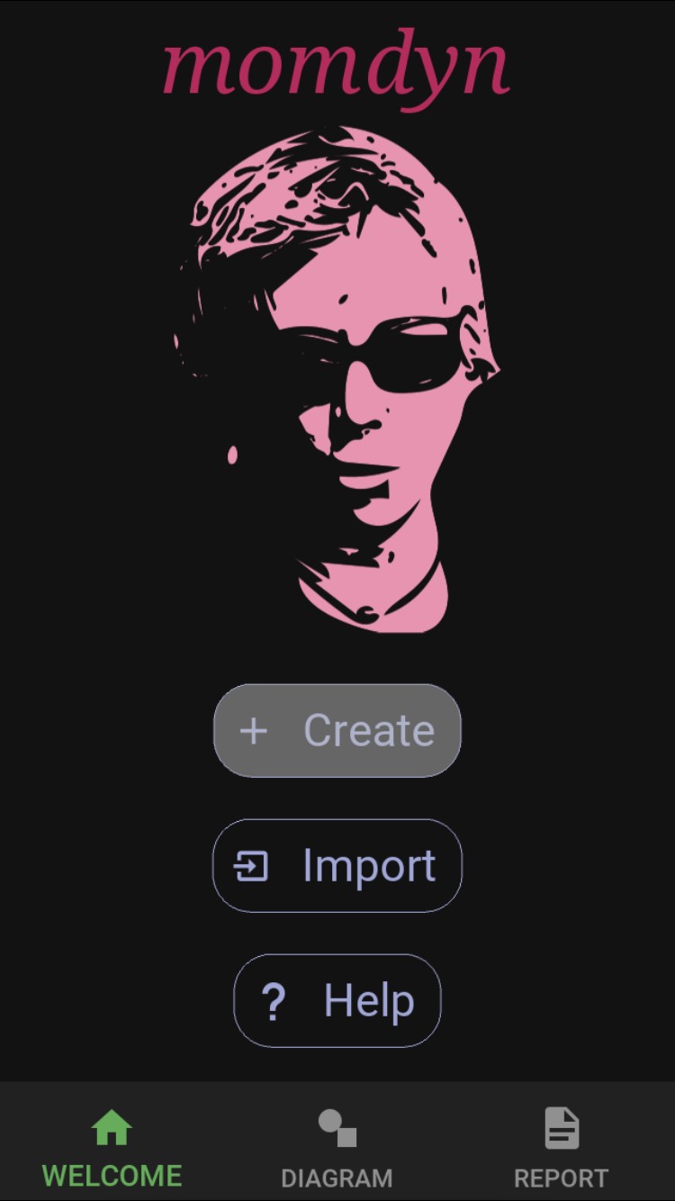 Welcome screen