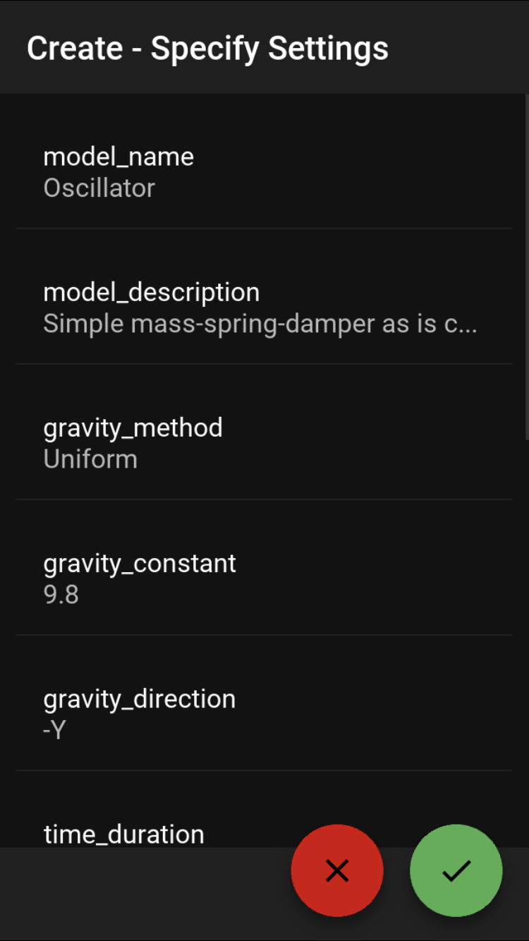 Create screen