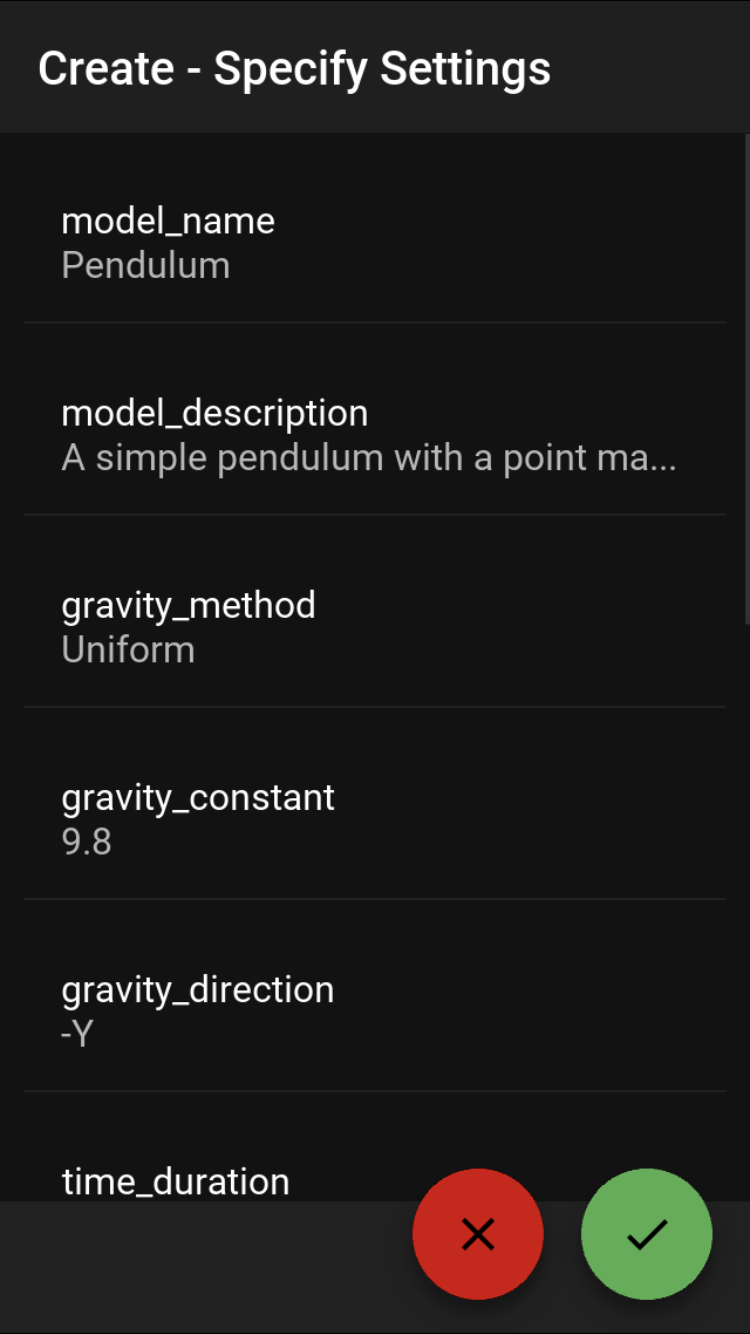 Create screen