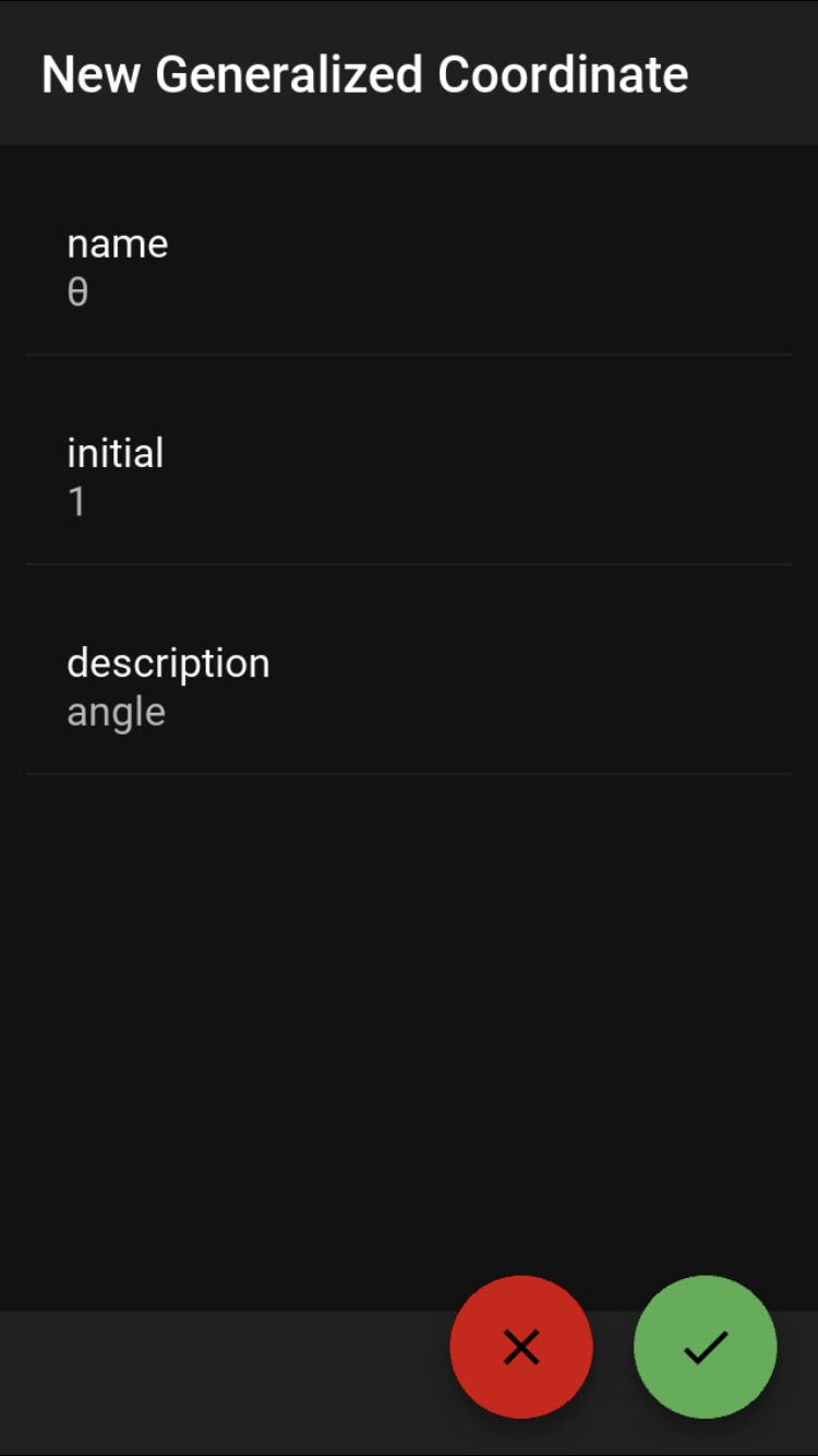 New generalized coordinate