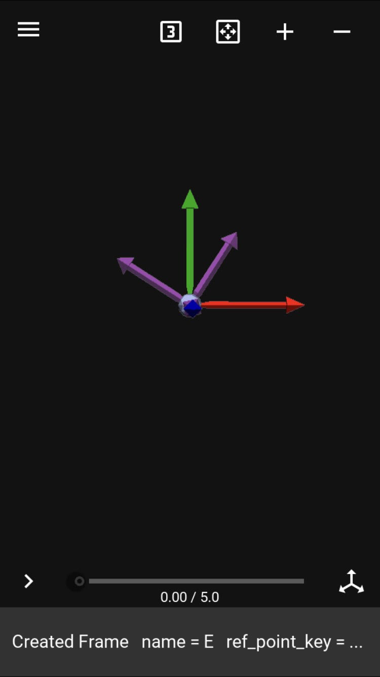 Created frame in the diagram view