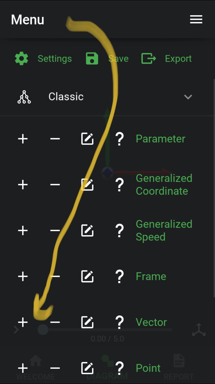 Edit menu