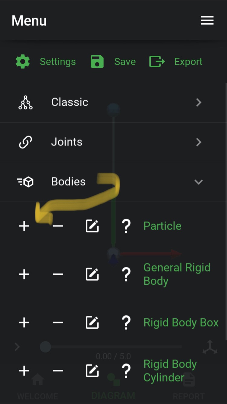 Edit menu