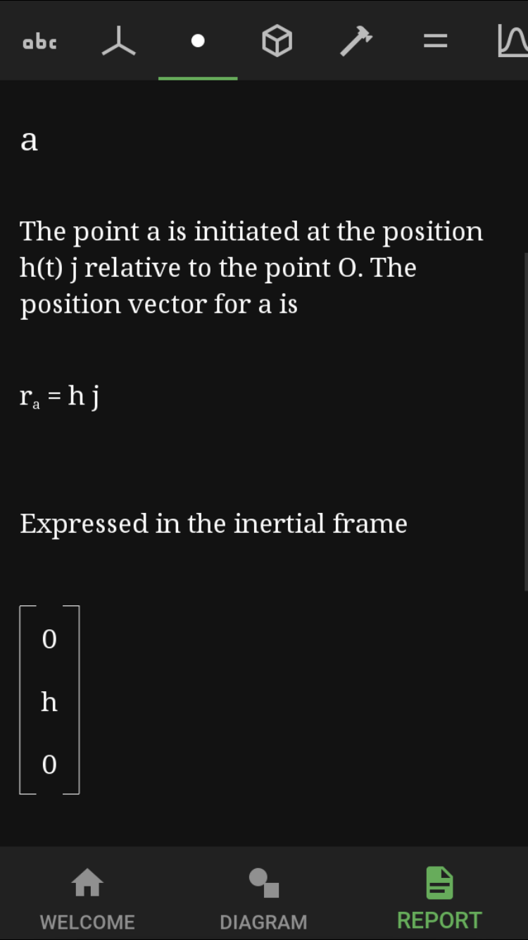 Points in the report view